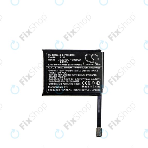 Μπαταρία για Apple Watch 5 44 mm, 290mAh, Li-Pol, 3.82 V, A2181, HQ