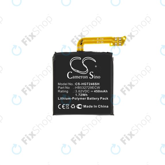 Μπαταρία για Huawei Watch GT2 Latona-B19 46mm, 450mAh, Li-Pol, 3.82 V, HB532729ECW, HQ