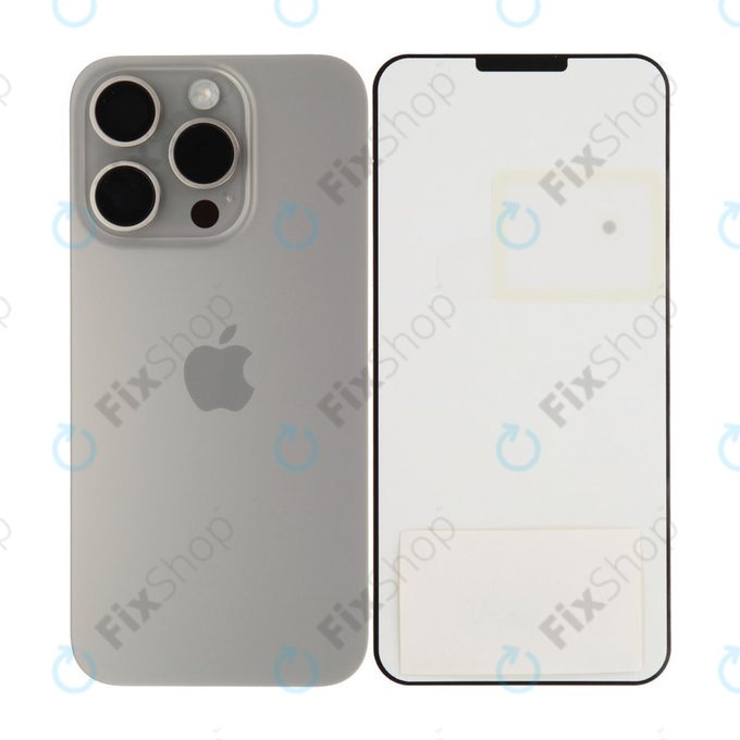 Πίσω Κάλυμμα Γυαλί για iPhone 15 Pro | Natural Titanium | 661-35702 | Genuine Apple