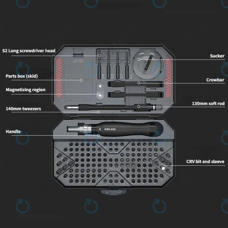 Σετ Κατσαβιδιών 145-σε-1 | Xiaomi DELIXI