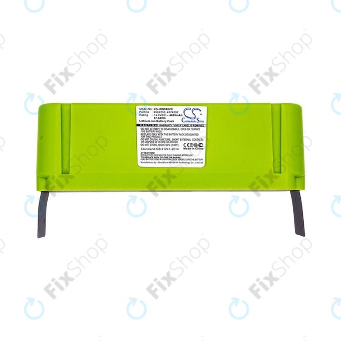 Μπαταρία για iRobot Roomba 600, 800, 900-series, 4502233, 4374392, 2130LI, 14.4V, 4000mAh, HQ