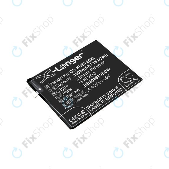 Μπαταρία για Huawei Y7, 3900mAh, Li-Pol, 3.85V, HB406689ECW, HQ