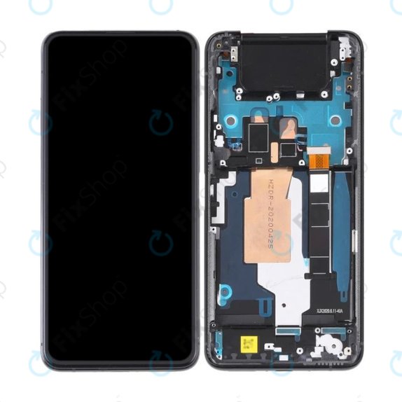 Συγκρότημα οθόνης για Asus Zenfone 7 Pro ZS671KS, Aurora Black, OLED