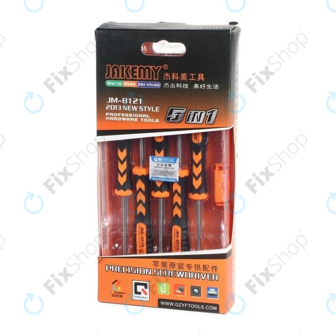 Σετ Κατσαβιδιών 5in1 για Συσκευές Apple & Samsung για Jakemy JM-8121