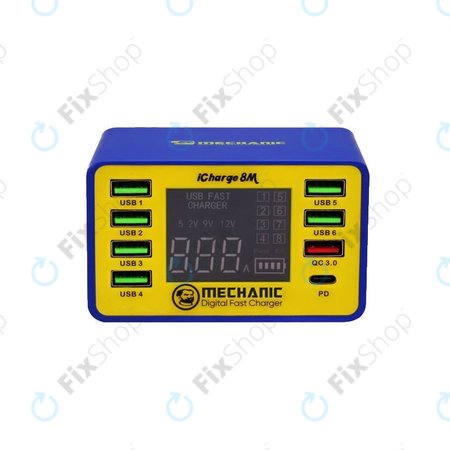 Σταθμός Φόρτισης USB με USB-C & USB 3.0 για Mechanic iCharge 8M