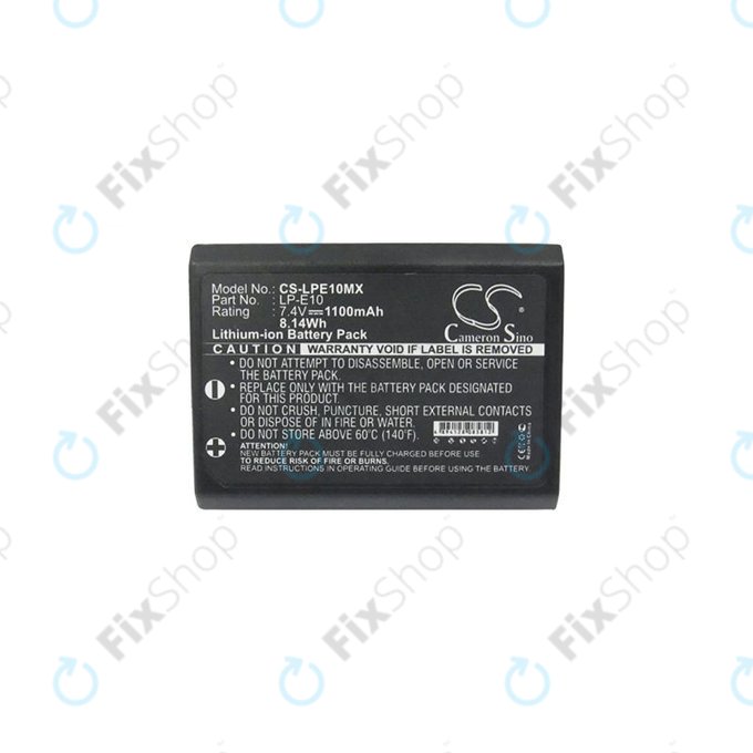 Battery για Canon EOS 1100D | 1200D | Kiss X50 | Rebel T3 | T5 | LP-E10 | Li-Ion | 1100mAh | HQ