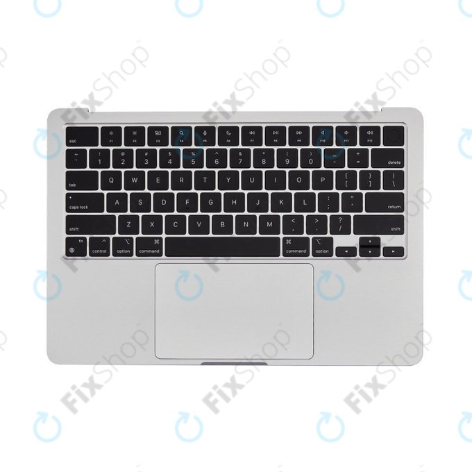 Άνω πλαίσιο πληκτρολογίου για MacBook Air 13", A3113 (2024), με πληκτρολόγιο US και μπαταρία, Silver, 661-40228, Genuine Apple