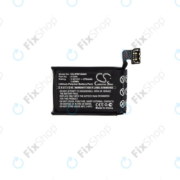 Μπαταρία για Apple Watch 3 38 mm, 270mAh, GPS + Cellular Version, Li-Pol, 3.82 V, A1848, HQ