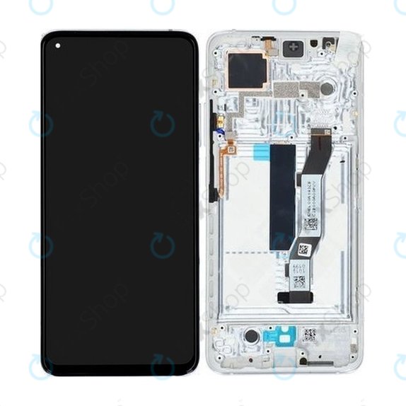 Συγκρότημα οθόνης για Xiaomi Mi 10T 5G, Mi 10T Pro 5G, Lunar Silver, Service Pack