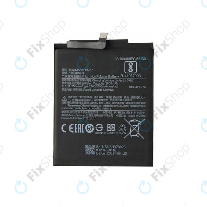 Μπαταρία για Xiaomi Redmi 6, Redmi 6A, BN37, 3000mAh