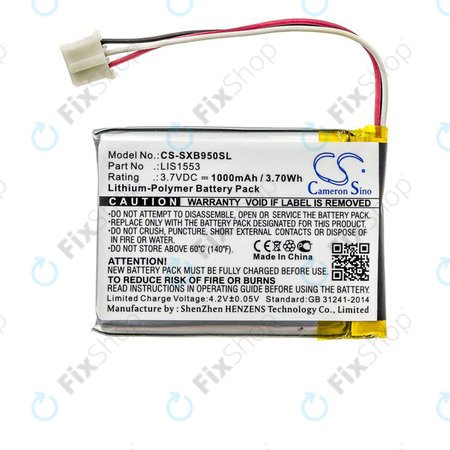 Μπαταρία για Sony Mdr-Xb950n1, Srs-Ws1, 1000mAh, Li-Pol, 3.7V, LIS1553, HQ