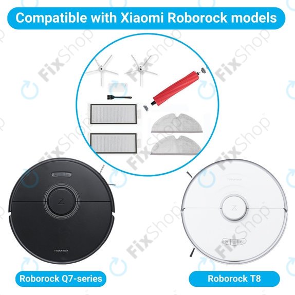 Standard Σετ (Λευκό) για Xiaomi Roborock Q7 | Q7+ | Q7 Max | Q7 Max+ | T8 | Λευκό | White
