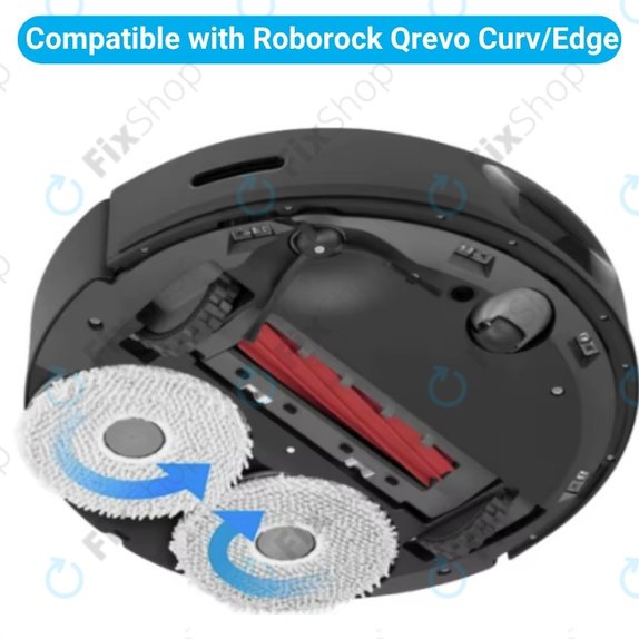 Πανί σφουγγαρίστρας, 4 τεμ. για Xiaomi Roborock Qrevo Curv, Qrevo Edge