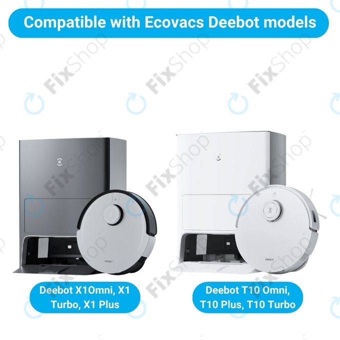 Σετ ανταλλακτικών για Ecovacs X1 Omni, T10 (1x Κύρια βούρτσα, 2x Φίλτρο, 2x Πλαϊνή Βούρτσα, 4x Πανί Σφουγγαρίστρας, 2x Σακούλα σκόνης)