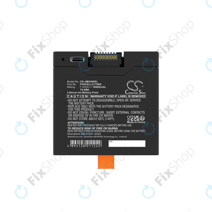 Μπαταρία για JBL Partybox Club 320, Partybox Stage 320, Xtreme 4, 10000mAh, Li-Ion, 7.4V, FG4CELL21700G, HQ