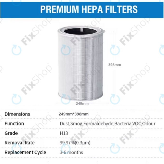 HEPA φίλτρο (Ενεργός άνθρακας) για Xiaomi Mi Air Purifier Elite Y-600