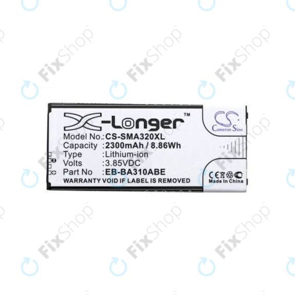 Μπαταρία για Samsung A3 A310F (2016), EB-BA310ABE, 2300mAh, HQ