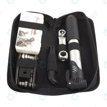 Πολυλειτουργικό Εργαλείο - Αντλία Αέρα, Κιτ Ελαστικών, Κλειδί, Λοστοί & Κατσαβίδι 16in1