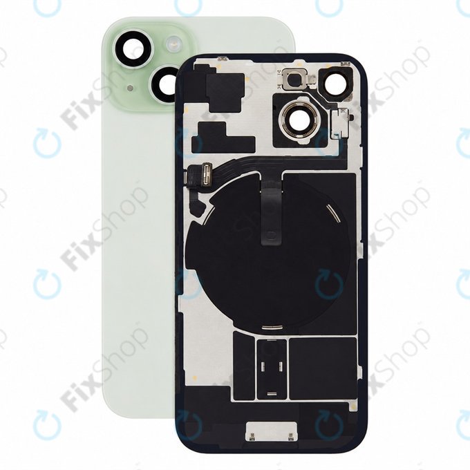 Γυαλί πίσω περιβλήματος για iPhone 15, Green, Pulled A