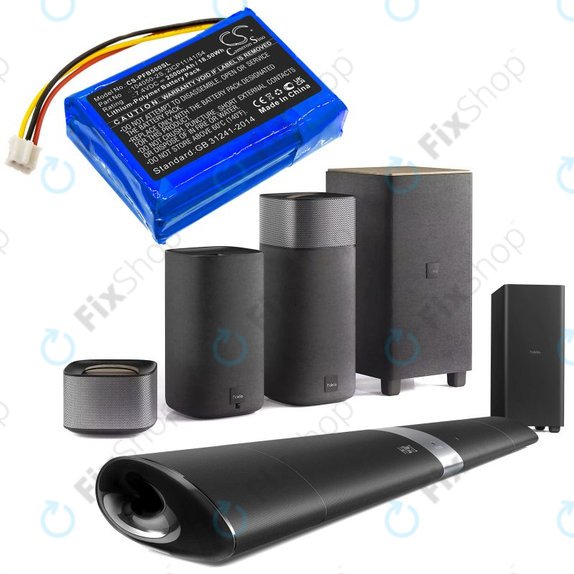 Μπαταρία για Philips Fidelio B5/12, Fidelio HTL9100, Fidelio HTL9300, 2500mAh, Li-Pol, 7.4V, 104050-2S, HQ