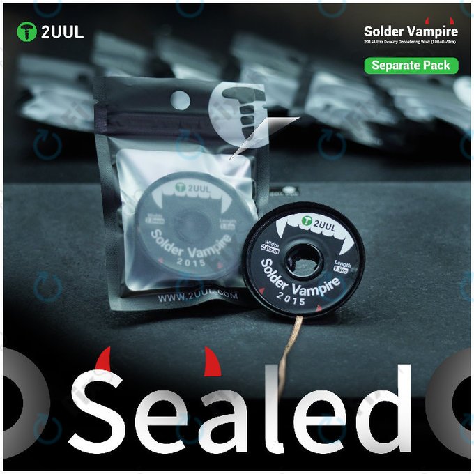 Φιτίλι αποκόλλησης, ατομική συσκευασία, 2UUL DW16, 10 ρολά/κουτί