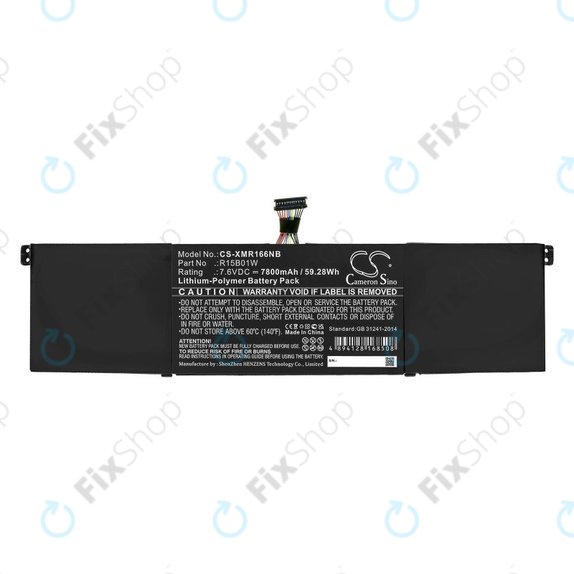 Μπαταρία για Xiaomi Mi Pro 15.6 i3, i5, i6, 7800mAh, Li-Pol, 7.6V, R15B01W, HQ