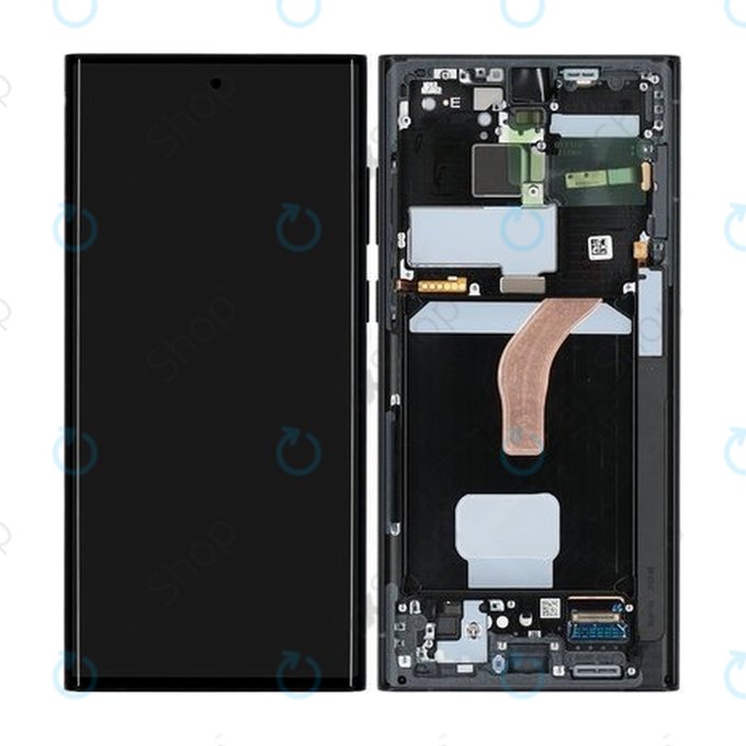 LCD Display Assembly για Samsung S22 Ultra | S908B | GH82-27488E | GH82-27489E | Graphite | Service Pack