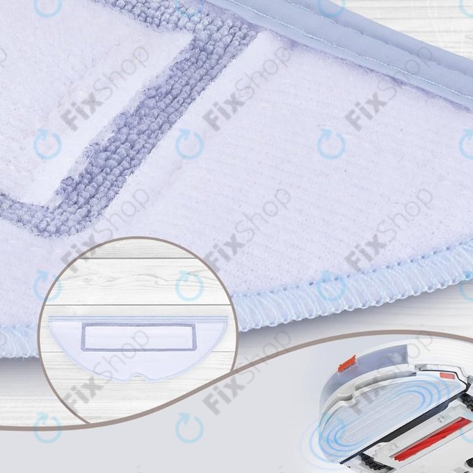 Πανί σφουγγαρίστρας, 2 τεμ., Μικροΐνες για Xiaomi Roborock S7, S7+, S7 MaxV, S7 MaxV Ultra, S7 Pro Ultra, S8, S8+, T7S Plus