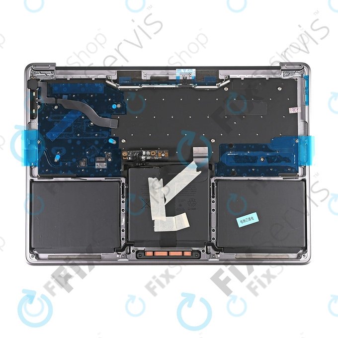 Πλαίσιο Πάνω Πληκτρολογίου + Πληκτρολόγιο US + Μικρόφωνο + Trackpad + Ηχεία για MacBook Pro 13" A1708 (Τέλη 2016 - Μέσα 2017) | Ασημί | Silver