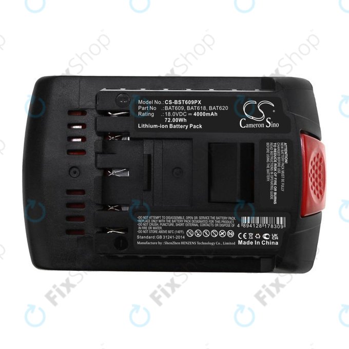 Μπαταρία για Bosch 17618, Gsb 18, 4000mAh, Li-Ion, 18V, BAT620, HQ