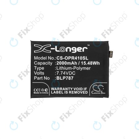 Μπαταρία για Oppo Reno 4 Pro CPH2109, BLP787, 2000mAh, HQ