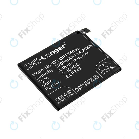 Μπαταρία για OnePlus 7T, 3700mAh, Li-Pol, 3.85 V, BLP743, HQ