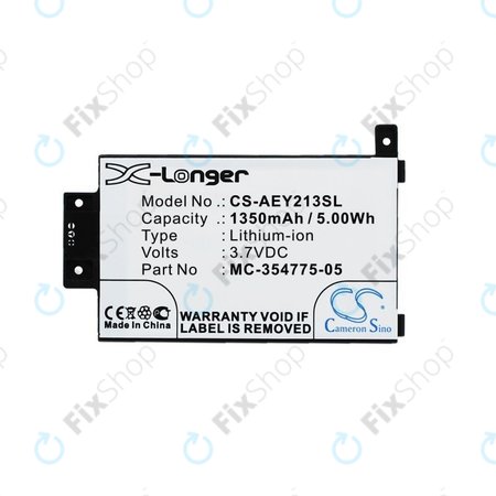 Battery για Amazon Kindle Paperwhite 2013 | 6th Gen | 6 2015 | Touch 2013 | MC-354775-05 | 1350mAh | HQ