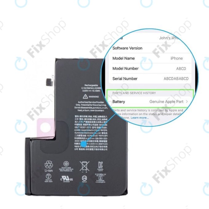 Battery για iPhone 12 Pro Max | 661-18428 | 3687mAh | Genuine Apple