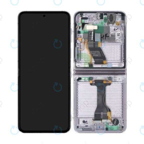 Συγκρότημα οθόνης για Samsung Z Flip 5, F731B, Lavender, Service Pack