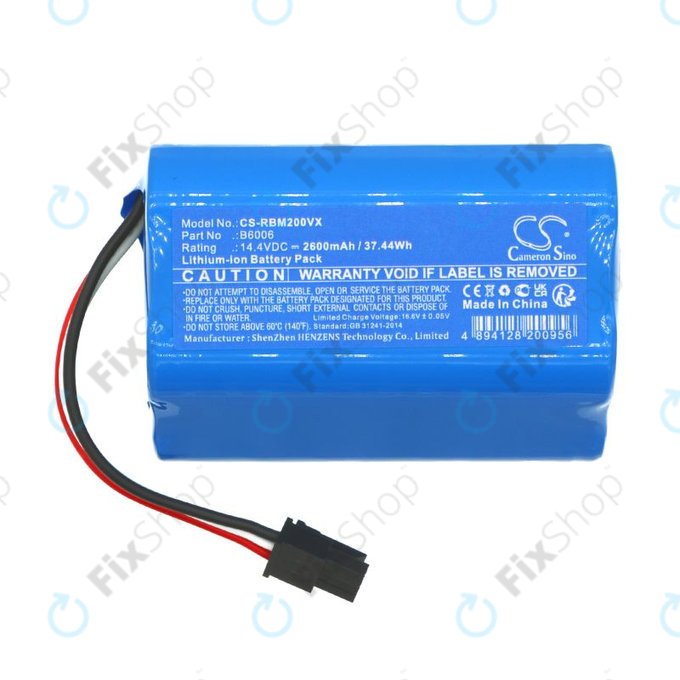 Μπαταρία για Robzone Moppy 2.0, 2600mAh, Li-Ion, 14.4V, B6006, HQ