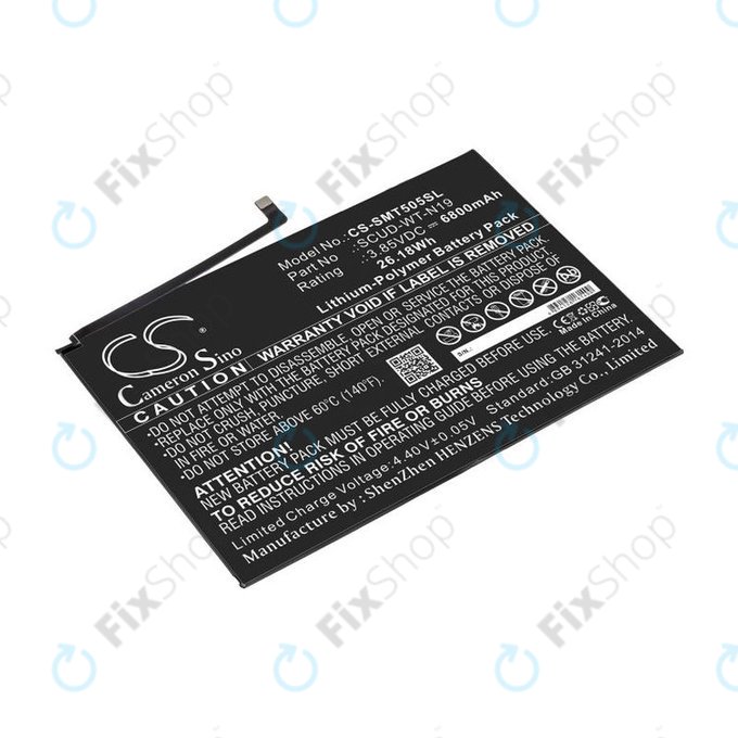 Μπαταρία για Samsung Galaxy Tab A7, 6800mAh, Li-Pol, 3.85V, SCUD-WT-N19, HQ