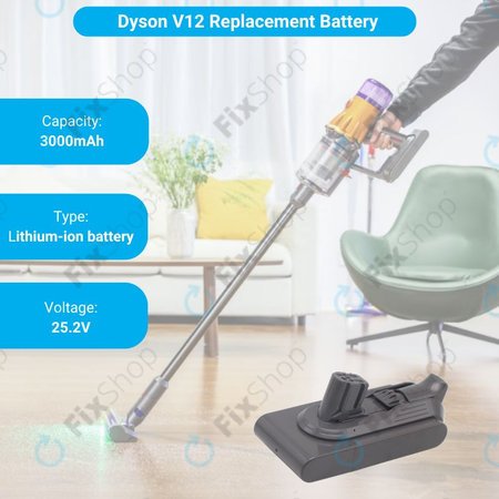 Battery για Dyson V12 | 965470-01 | Li-Ion | 25.2V | 3000mAh