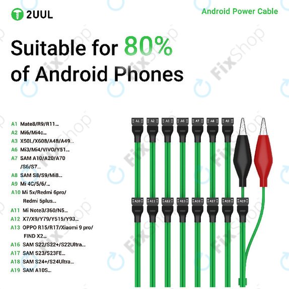 Καλώδιο τροφοδοσίας Android, 16-σε-1, 2UUL PW04