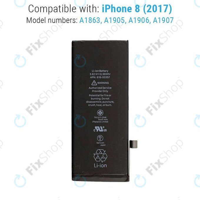 Μπαταρία για iPhone 8, 1821mAh, FixPremium