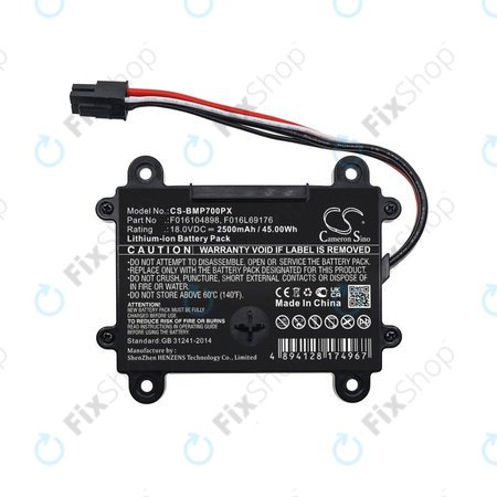 Μπαταρία για Bosch Indego 350, 400, M 700, Indego S+ 350, 2500mAh, Li-Ion, 18V, F016104898, HQ