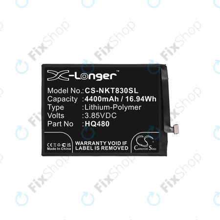 Μπαταρία για Nokia 8.3 2020 5G, 4400mAh, Li-Pol, 3.85V, HQ480, HQ