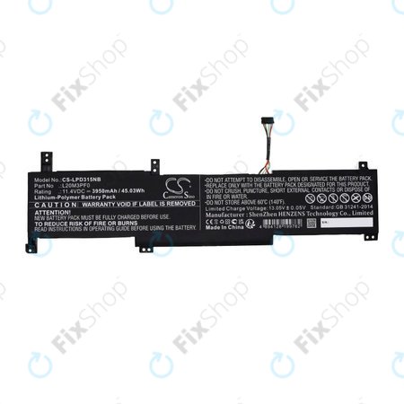 Μπαταρία για Lenovo IdeaPad 3-series, 3950mAh, Li-Pol, 11.4V, L20M3PF0, HQ