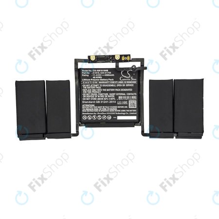 Μπαταρία για MacBook Pro 13", Αρχές 2016 – Τέλη 2017, A1706, A1819, 4300mAh, HQ