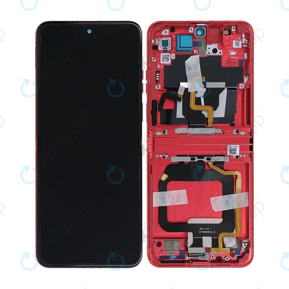 Συγκρότημα οθόνης για Motorola Razr 40 Ultra, Viva Magenta, Service Pack