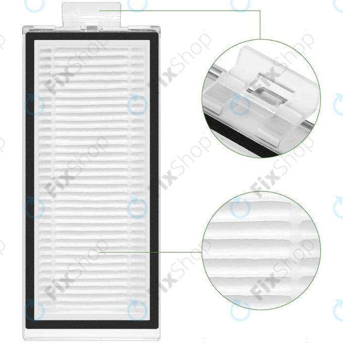 Σετ ανταλλακτικών για Xiaomi Roborock Q7+, Q7 Max, Q7 Max+ (2x Κύρια βούρτσα, 4x Φίλτρο, 4x Πλαϊνή Βούρτσα – λευκή, 4x Πανί Σφουγγαρίστρας, 4x Σακούλα σκόνης)