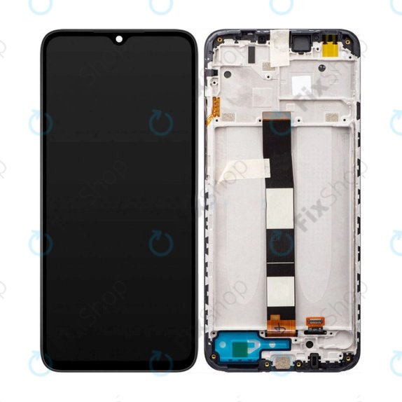 Συγκρότημα οθόνης για Xiaomi Redmi 10A, 220233L2C, 220233L2G, Μαύρο, Black, Aftermarket