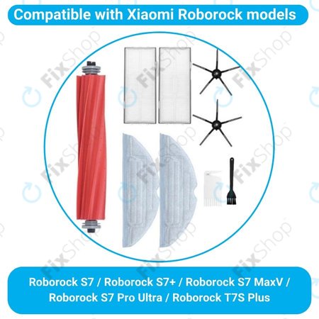 Standard Σετ (Μαύρο) για Xiaomi Roborock S7 | S7+ | S7 MaxV | S7 Pro Ultra | T7S Plus | Μαύρο | Black