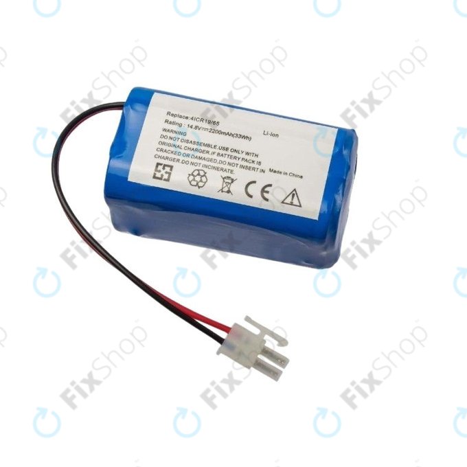 Μπαταρία για Ecovacs Deebot CR130, 4ICR19/65, 14.8V, 2200mAh
