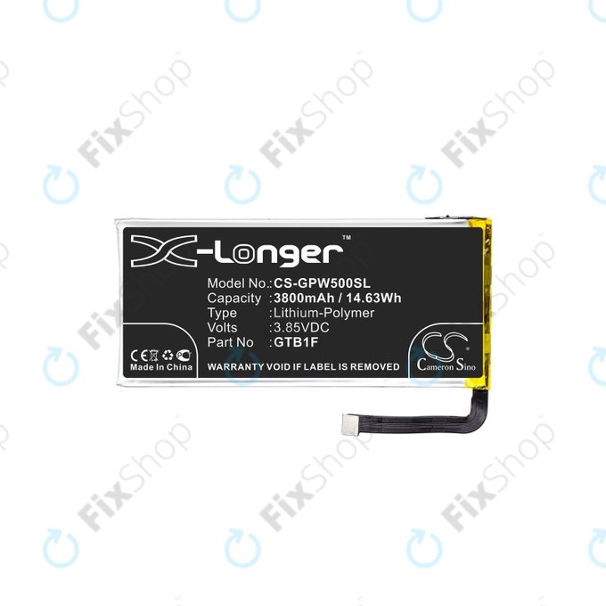 Μπαταρία για Google Pixel 5, 3800mAh, Li-Pol, 3.85 V, GTB1F, HQ